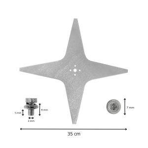 Robotmaaier mes voor Alpina 35cm afmetingen