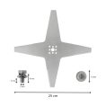 Robotmaaier mes voor Stiga 25cm afmetingen