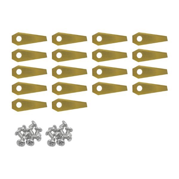 Robotmaaier mesjes voor Bosch – Set van 30 titanium gecoat