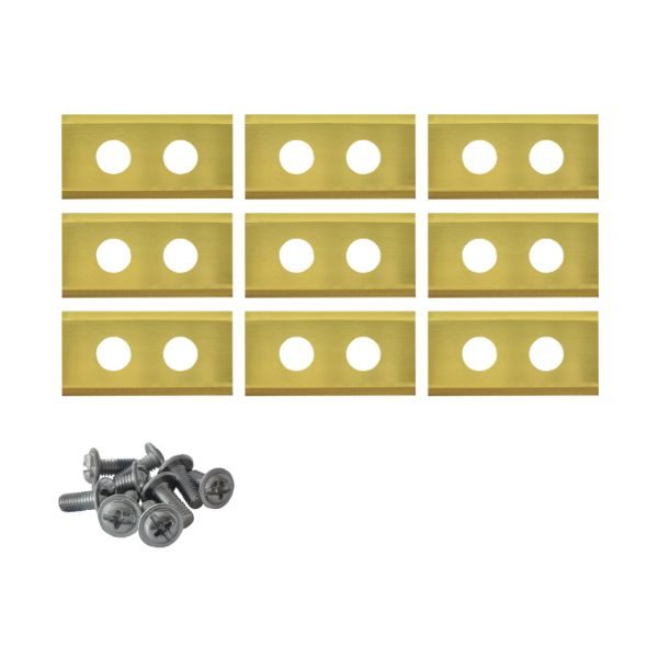 Robotmaaier mesjes voor Central Park - Set van 9 titanium gecoat