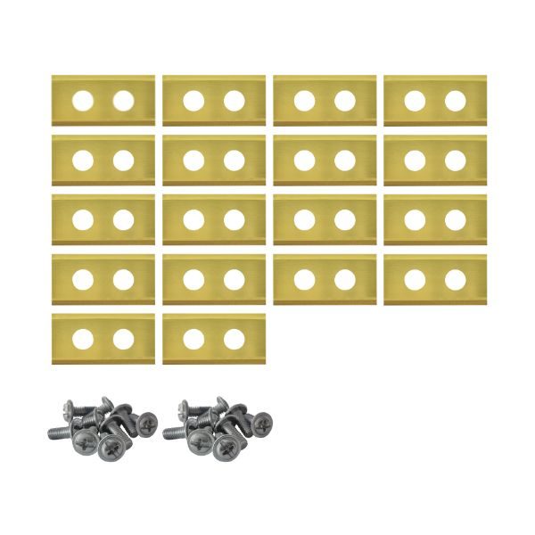 Robotmaaier mesjes voor Kress titanium gecoat - Set van 60 Robotmaaier mesjes voor Kress titanium gecoat - Set van 60