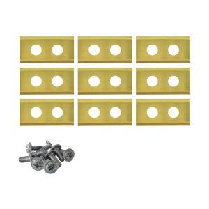 Robotmaaier mesjes voor LUX-Tools – set van 9 titanium gecoat