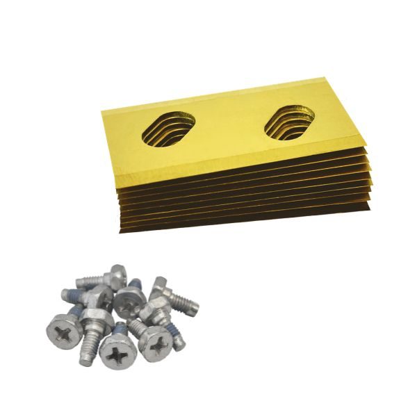 Robotmaaier mesjes voor Robomow RK modellen titanium gecoat 1