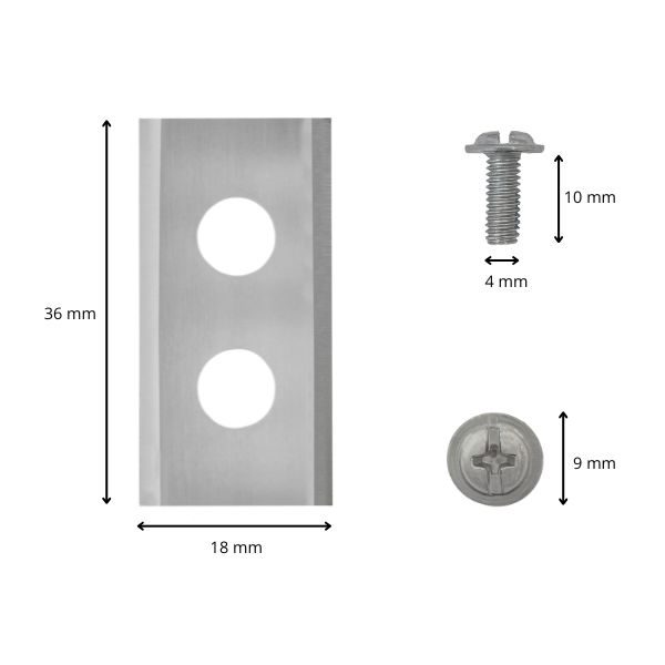 Robotmaaier mesjes voor Zoef Robot afmetingen