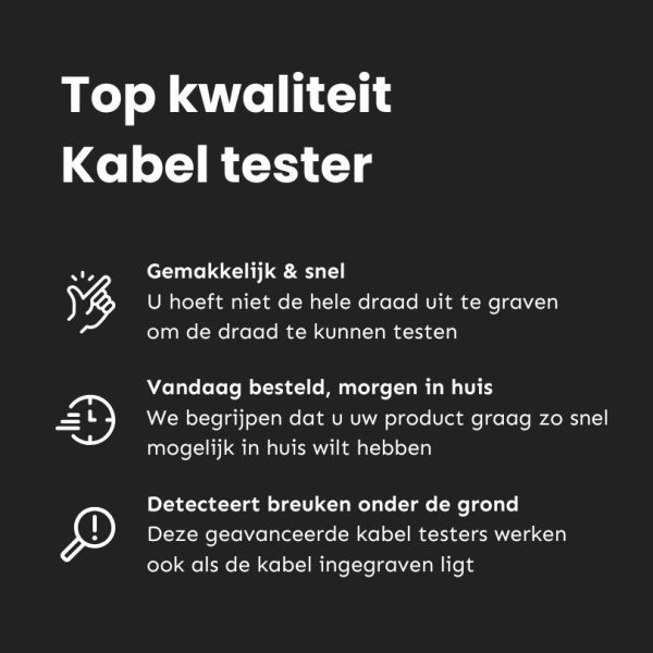 Top kwaliteit kabel tester pro voor perimeterdraad Top kwaliteit kabel tester pro voor perimeterdraad