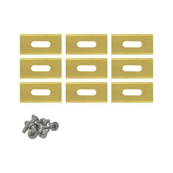 Endurance mesjes voor Roborock robotmaaier titanium gecoat - Set van 9 Endurance mesjes voor Roborock robotmaaier titanium gecoat - Set van 9