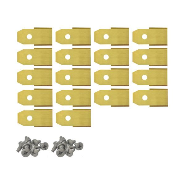 Robotmaaier mesjes voor Roborock titanium gecoat - Set van 18 Robotmaaier mesjes voor Roborock titanium gecoat - Set van 18