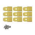Robotmaaier mesjes voor Roborock titanium gecoat - Set van 9