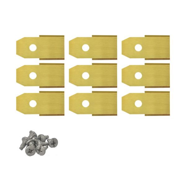 Robotmaaier mesjes voor Roborock titanium gecoat - Set van 9 Robotmaaier mesjes voor Roborock titanium gecoat - Set van 9